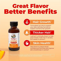 Multivitamínico líquido MaryRuth's con Biotina 10000mcg para el crecimiento del cabello, probado clínicamente en mujeres
