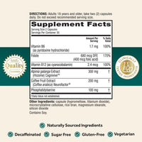 NEURIVA Suplemento cerebral nootrópico sin cafeína probando para alerta mental, memoria, enfoque y concentración.