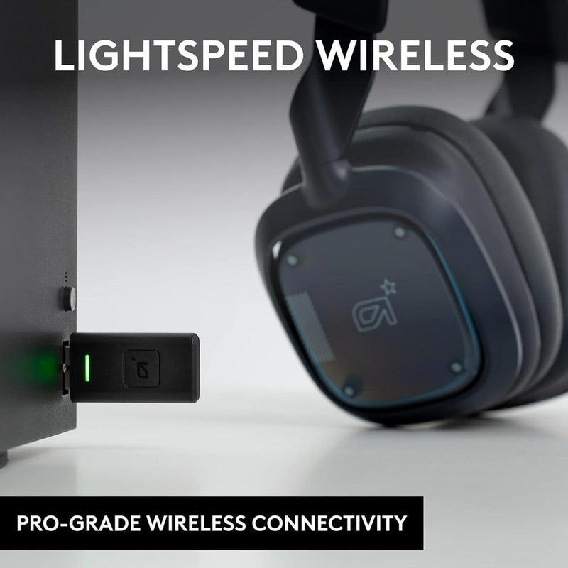 Logitech G Astro A30 Auriculares Inalámbricos Gaming Dolby Atmos, Bluetooth, Batería 27h, USB-C, PS5/Xbox/Switch/PC/Android, Azul