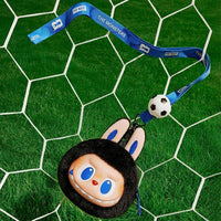 POP MART THE MONSTERS × FIFA SERIES - Cordón de felpa de vinilo con adorable cabeza de Labubu, colgante FIFA World Cup 2026