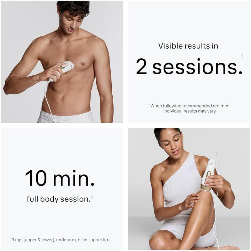 Depiladora láser Braun Silk Expert Pro 5 PL5137 para mujeres y hombres, incluye maquinilla Venus, cableada, uso en cuerpo y cara