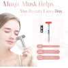 Terapia de luz roja para el rostro, dispositivo LED 7 en 1 para cuidado de la piel y rejuvenecimiento, incluye masajeador facial