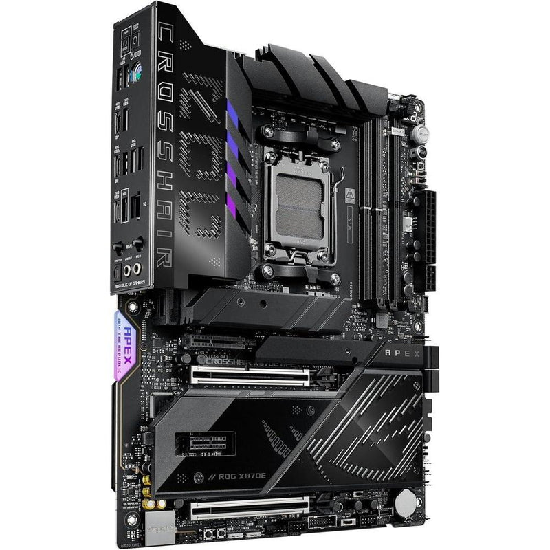 ASUS ROG Crosshair X870E APEX Motherboard con Advanced AI, DDR5, Wi-Fi 7, DIMM.2, PCIe 5.0 y USB4 para alto rendimiento