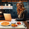 Tapete de Calentamiento para Alimentos de Silicona con 9 Modos de Temperatura y Temporizador de Apagado Automático