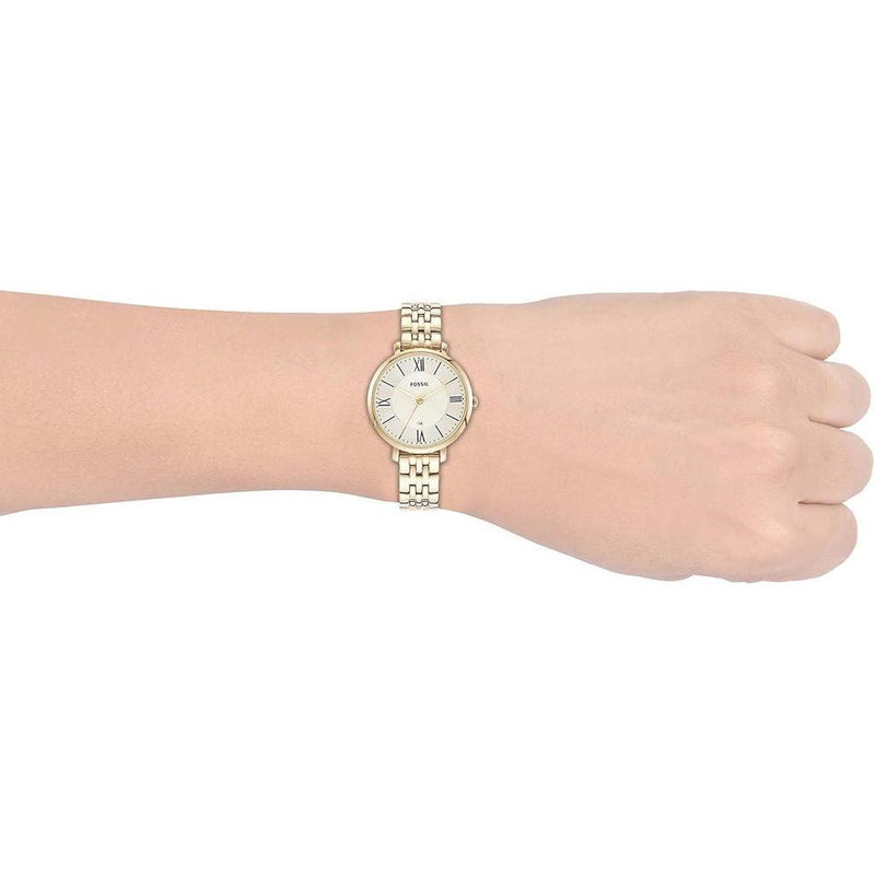Reloj Fossil Jacqueline para mujer con pulsera de acero inoxidable o cuero y pantalla analógica elegante