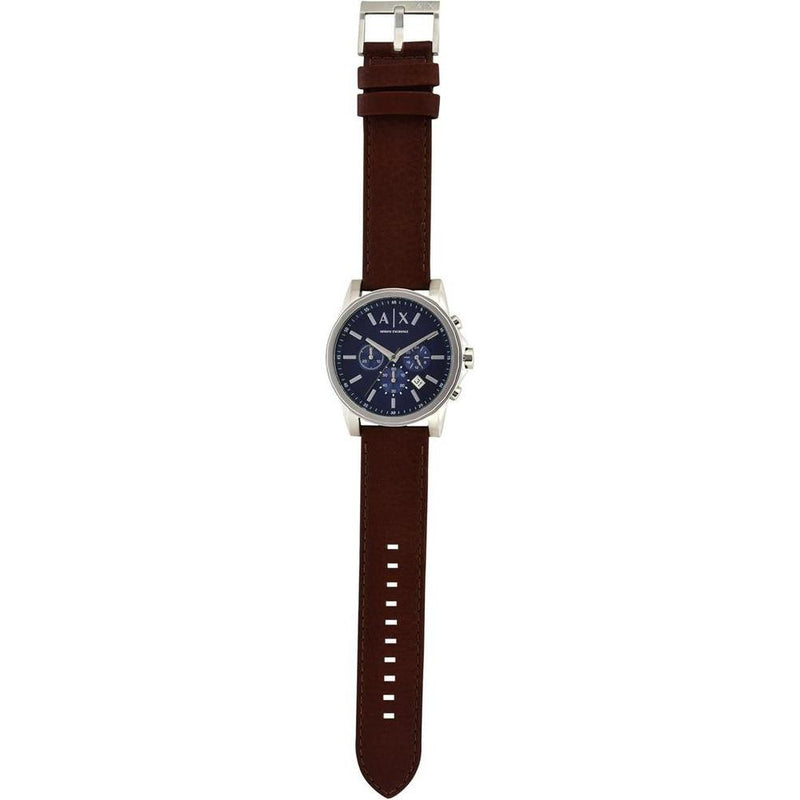 Reloj cronógrafo para hombre Armani Exchange con correa de piel de becerro, elegante y funcional