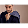 Citizen Reloj unisex Eco-Drive Classic Eco, acero inoxidable de dos tonos, correa de cuero gris, modelo AR3124-07H