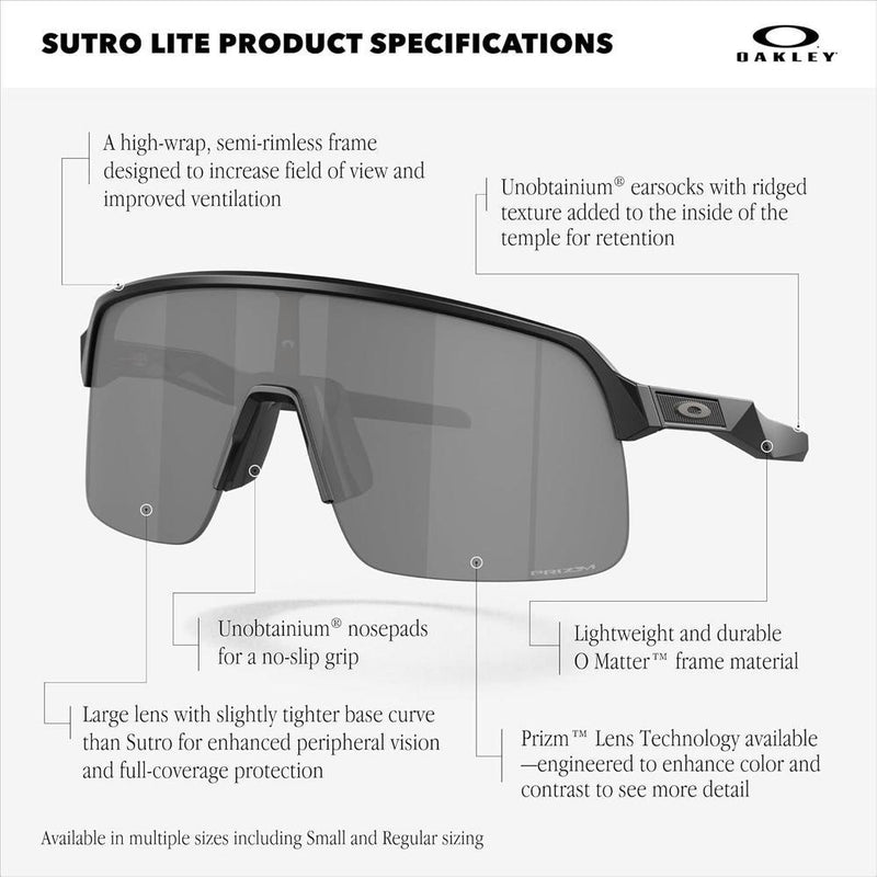 Gafas de sol Oakley Oo9463 Sutro Lite rectangulares para hombre con diseño ligero y resistente para todas tus actividades