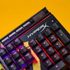 HyperX Alloy Elite 2 Teclado mecánico para juegos, luz RGB y macros, teclas Pudding ABS, controles multimedia, interrup lineal