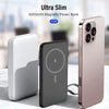Dbasne Batería portátil: cargador inalámbrico magnético de carga rápida con USB C para iPhone Pro/Pro Max/Mini Series