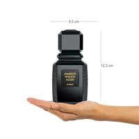 Ajmal Amber Wood Noir Eau De Parfum para hombres y mujeres, fragancia cítrica aromática de larga duración, hecho en Dubái
