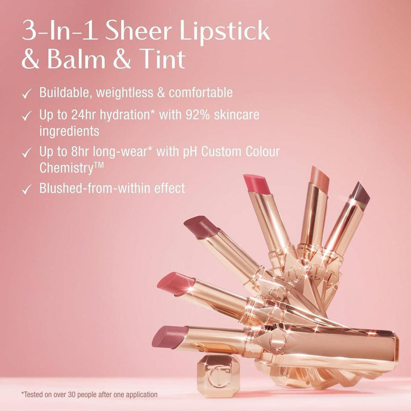 Pillow Talk Blush Balm Lip Tint De Charlotte Tilbury Pillow Talk Rosa Nude Transparente
