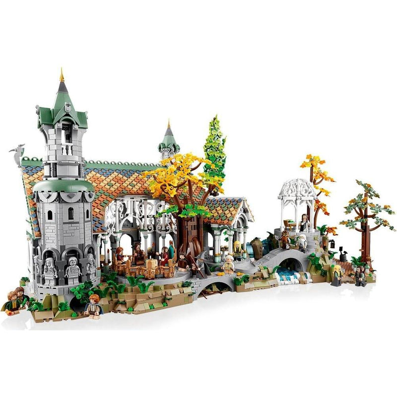 LEGO Icons Rivendell de El Señor de los Anillos: construye y exhibe con minifiguras legendarias, gran regalo para cinéfilos