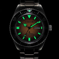 Citizen Reloj Promaster Dive automático de acero inoxidable, resist. al agua, fecha de día, para hombre, moderno amarillo