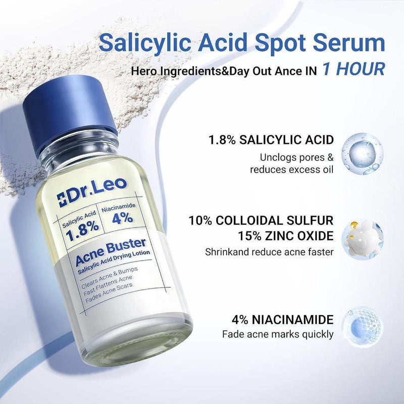 Tratamiento De Manchas De Acné Con Ácido Salicílico Dr.Leo 1.8%, 20ml