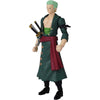 Figura de acción de Zoro de One Piece - Anime Heroes de Bandai, calidad premium y más de 16 articulaciones.