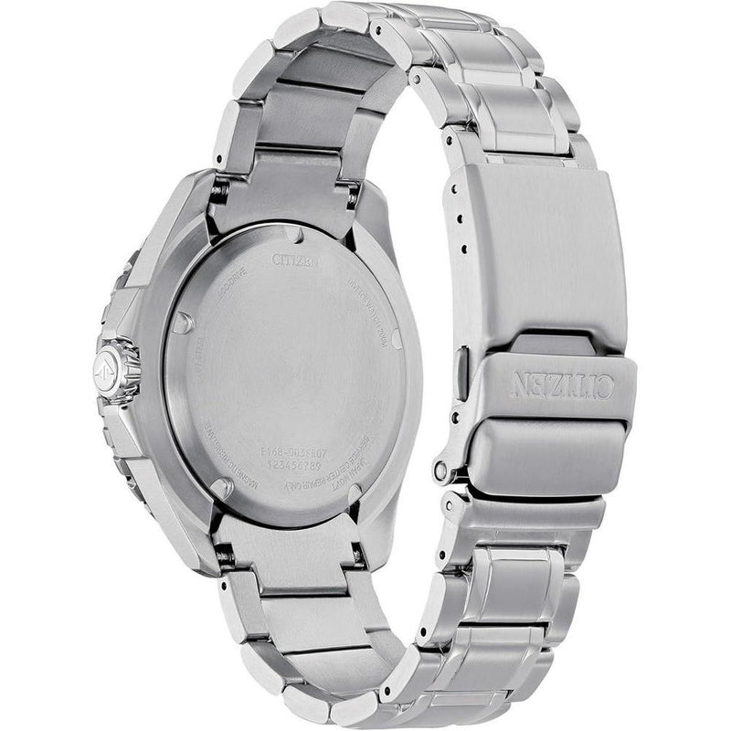 Citizen Eco-Dive Promaster Dive, reloj de pulsera de acero inoxidable plateado para hombre con esfera verde, 3 manecillas y calendario