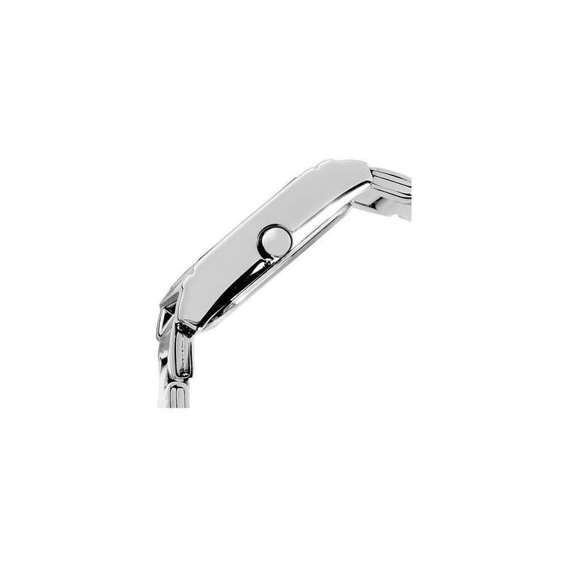Reloj Casio de mujer LTP1237D-7A, acero inoxidable plata, dial blanco, movimiento de cuarzo y resistencia al agua