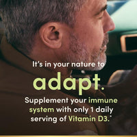 Cápsulas blandas de liberación rápida de Vitamina D3 de Nature's Bounty, apoyo inmunológico, suplemento para huesos fuertes