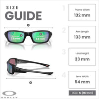 Gafas de sol Oakley Fives Squared para hombres con kit de cuidado y seguridad, ideales para actividades deportivas