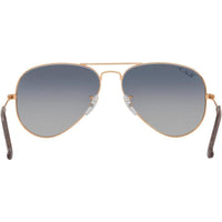 Ray-Ban Rb3025 Classic Aviator - Lentes de sol clásicos con estructura de cobre y lentes azul degradado