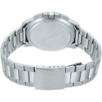 Reloj Casio para hombre, diseño análogo con dial marrón y acero inoxidable, resistente al agua y manecillas luminosas