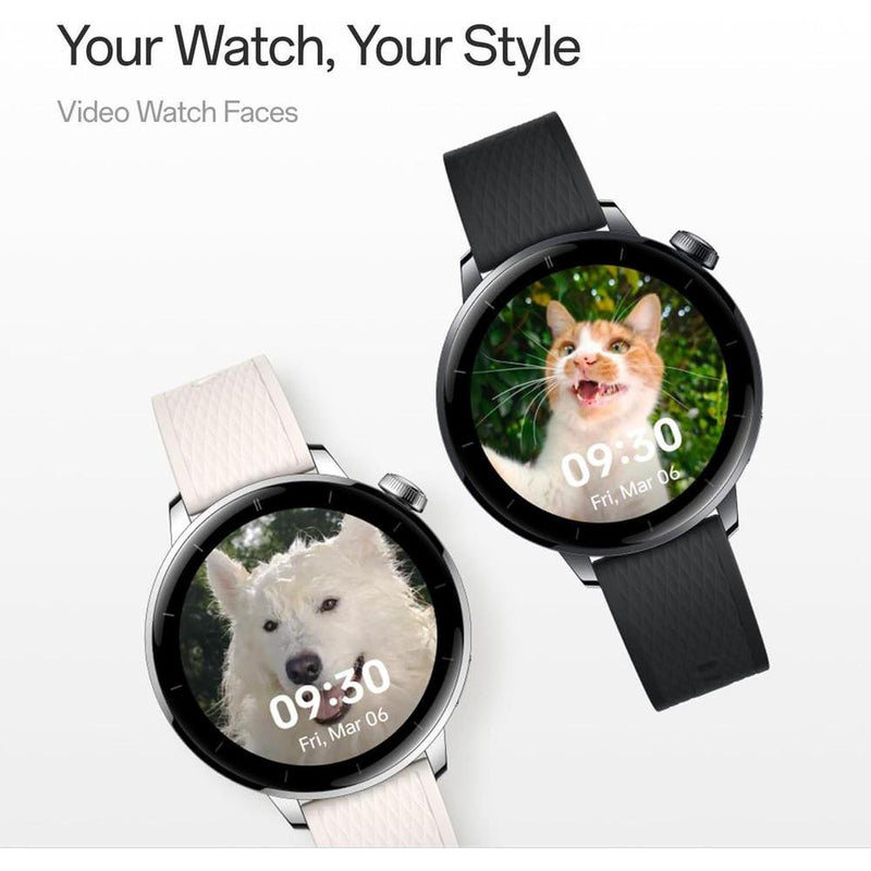 Reloj Oneplus 3 De 43mm En Acero Negro Con Wearos, Almacenamiento De 32gb, Batería De 60 Horas, Bluetooth Y Navegación Gps