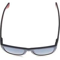 Gafas de sol cuadradas para hombre Tommy Hilfiger con marco de plástico y protección UV, incluye funda de marca