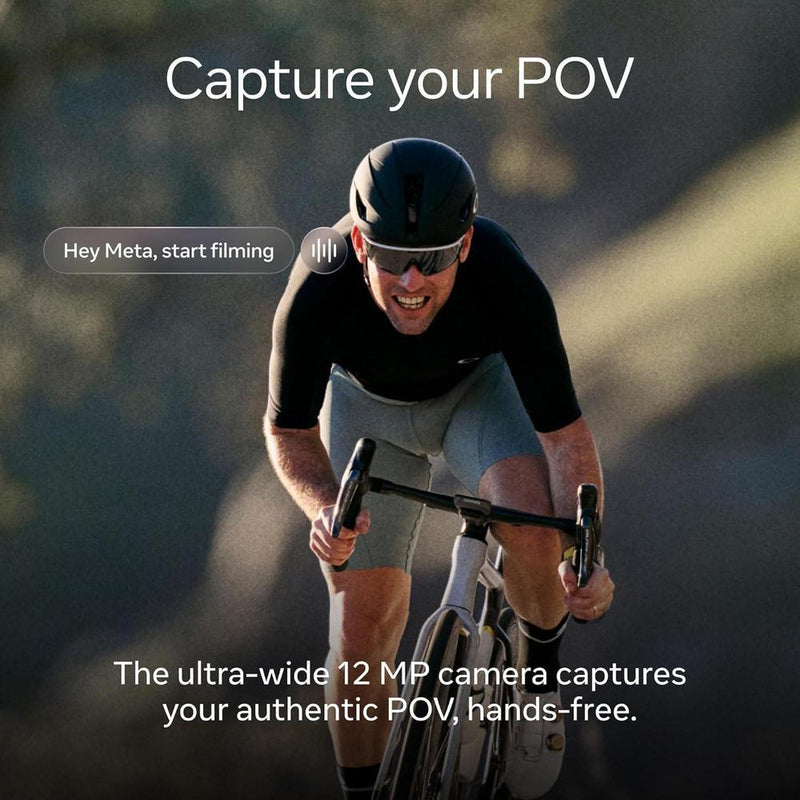 Oakley Meta Vanguard con Meta AI, para fotos y audio con video compatible - Modelo Prizm Road, Color Negro