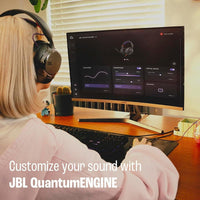 JBL Quantum 250 - Auriculares Gaming Multiplataforma con Sonido Espacial y Micrófono con Cancelación de Ruido, Diseño Cómodo