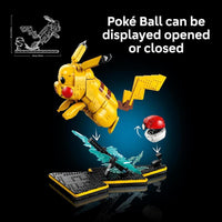 LEGO Pokémon Pikachu y Poké Ball - Set de construcción coleccionable para adultos, decoración de oficina o regalo