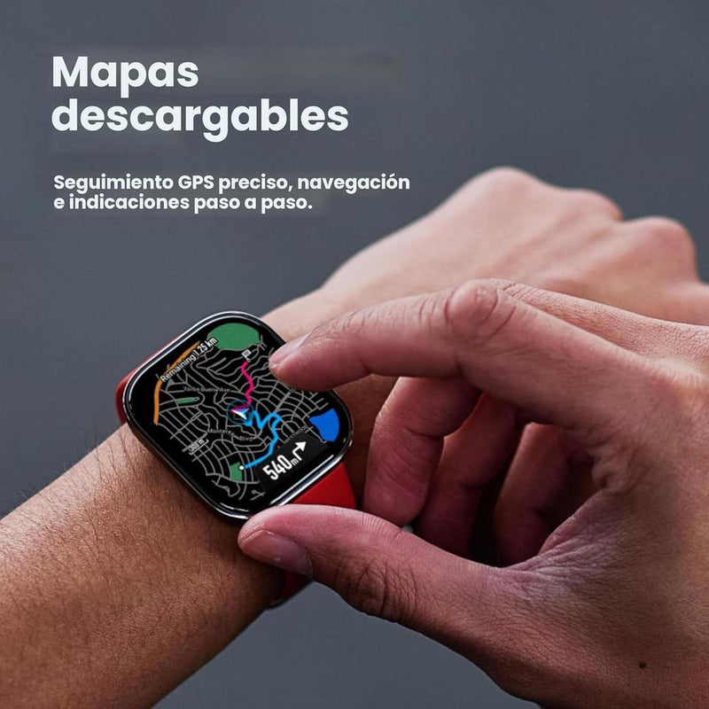 Amazfit Bip 6 - Reloj Inteligente 46mm, Batería 14 Días, AMOLED 1.97" GPS, Rosa