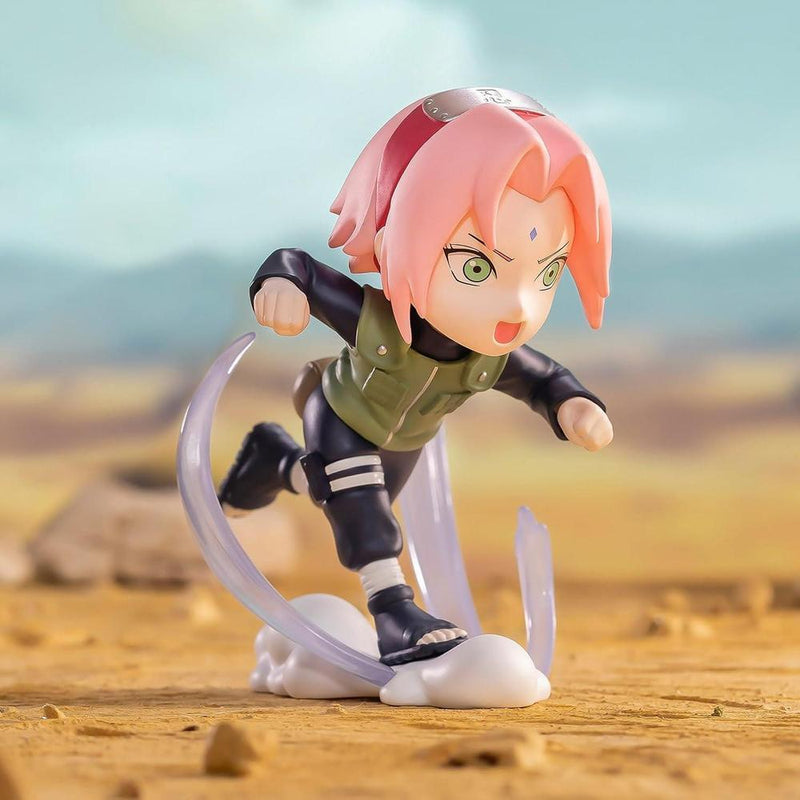 POP MART Figuras Naruto Ninkai Taisen, figuras aleatorias de diseño ciego, juguetes coleccionables