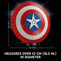 LEGO Marvel Escudo del Capitán América 76262 - Kit de modelo para adultos, réplica coleccionable del icónico escudo