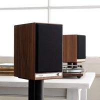 Altavoces de Estantería HD6 Premium con Bluetooth 5.0, AptX HD y DAC de 24 bits en Chapa de Madera Real
