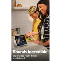 Echo Show 8 de Amazon, pantalla HD con audio espacial y control de Smart Home, color blanco
