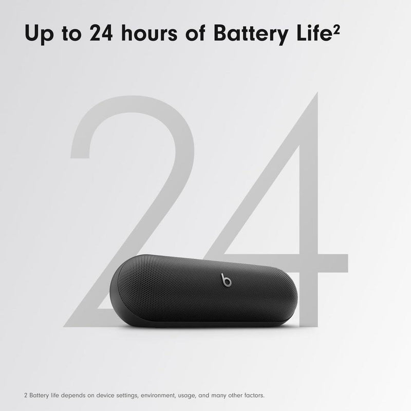 Beats Pill - Altavoz Bluetooth portátil con batería de larga duración, resistente al agua, compatible con Apple y Android