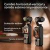 DJI Osmo Pocket 3 Creator Combo, cámara para vlogging 4K con estabilización de 3 ejes, micrófono incluido, seguimiento facial