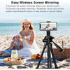 Monitor Selfie Vlog Inalámbrico para iPhone y Android, Compatible con Duplicación de Pantalla Vlogging