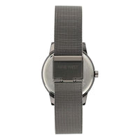 Reloj de pulsera para mujer Nine West con diseño floral, manecillas doradas, pulsera plateada, cristal resistente