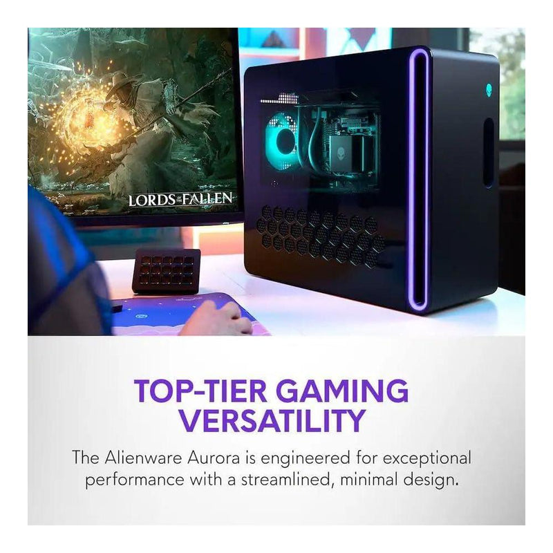 PC Gamer Alienware Aurora con Intel Ultra 7, RTX 5060 Ti, 32GB RAM, 1TB SSD, RGB, WiFi 7, Windows 11, con expansor USB