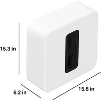 Sonos Sub 4 - Subwoofer inalámbrico con acabado mate y graves dinámicos de alta calidad, compatible con sistema Sonos