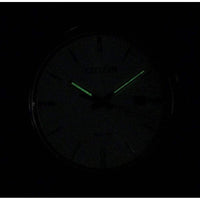 Citizen reloj de hombre, diseño casual, movimiento de cuarzo en acero inoxidable y cuero, color negro, modelo BI5000-01A