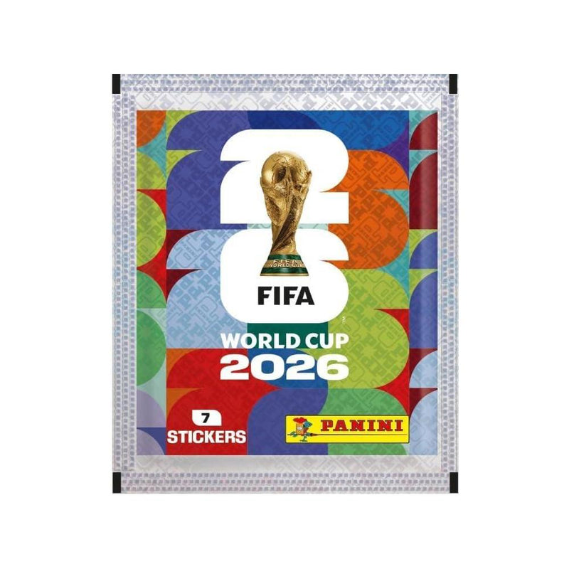 Colección de Estampas Oficial Panini del Mundial FIFA 2026 con Estuche Metálico, Incluye 8 Paquetes de Estampas de Fútbol