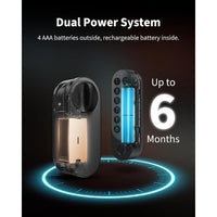 Aqara Smart Lock U200 con teclado, cerradura sin llave por huella digital, compatible Apple Home con batería recargable