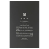 Merve Night Duke para hombre - Perfume elegante con flores y ámbar gris, notas marinas refrescantes