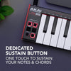 AKAI Profesional LPK25 - Controlador de teclado MIDI USB con 25 teclas sensibles para Mac y PC, arpegiador y software musicale