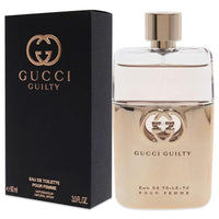 Gucci Guilty Eau De Toilette Spray para mujer, fragancia afrutada y sensual de la casa de diseño de Gucci