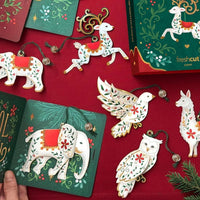 Calendario de Adviento 2025 Freshcut Paper con adornos de Navidad 3D del bosque encantado, ideal para decoración y regalos
