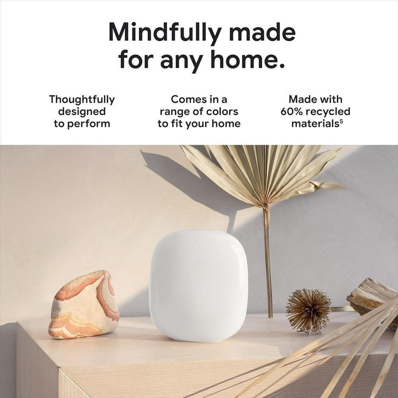 Google Nest WiFi Pro - Sistema confiable de Wi-Fi para el hogar con velocidad rápida y cobertura para toda la casa